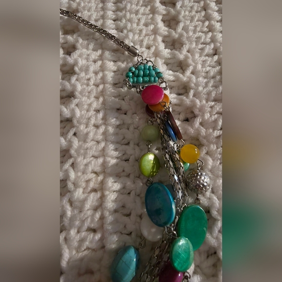Lane Bryant Multistrand Multicolored Necklace - Picture 3 of 5